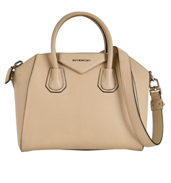 Medium Antigona, Leather, Beige, ZED1115, 2*